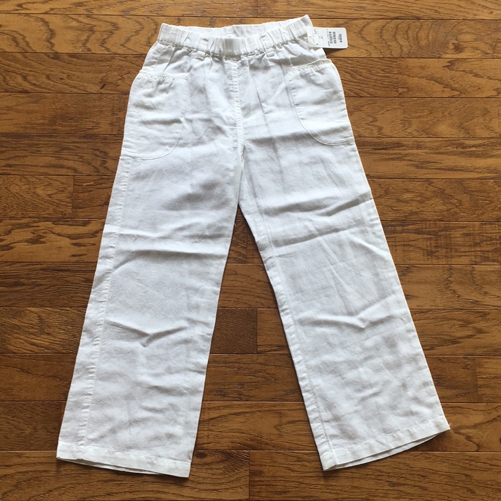 H&M white linen pants